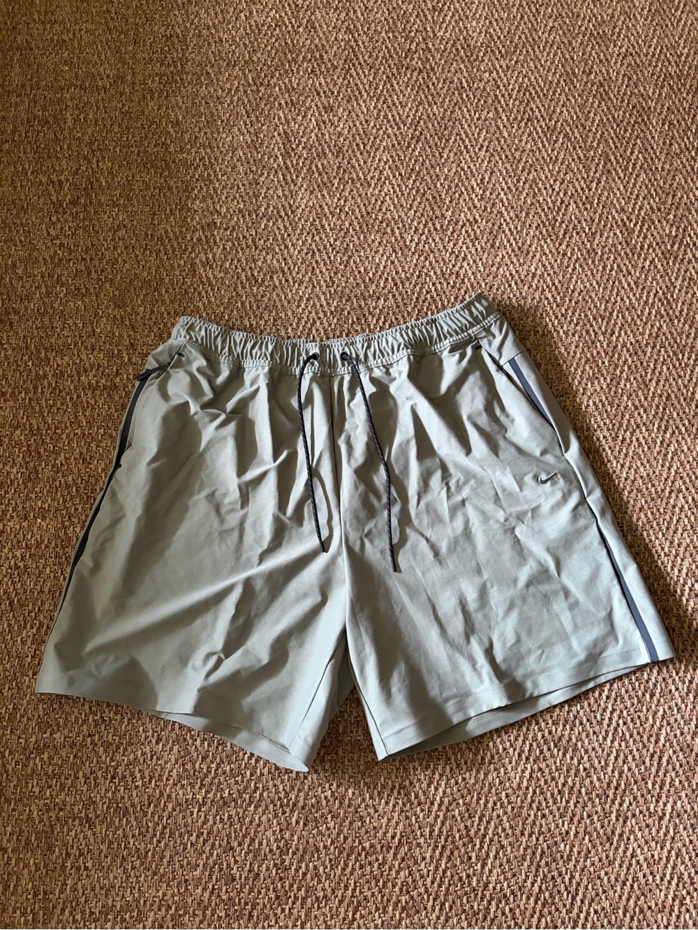 Nike Tech Dri-Fit Knit Shori Olive Green Shorts Men's Size XL Tall IF1125-328